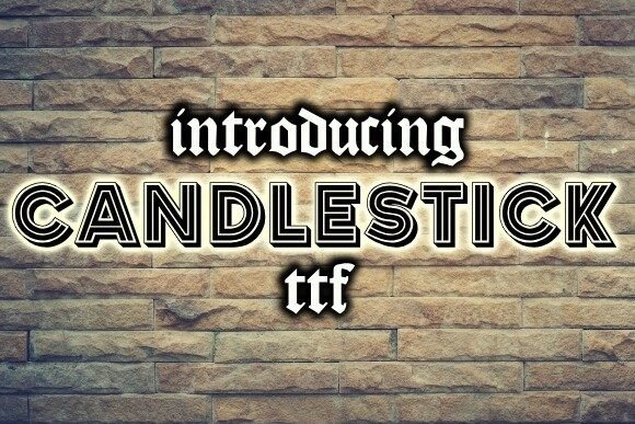 Candlestick: A Font That Adds Charm to Every Craft Project
