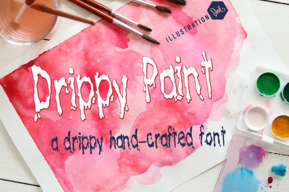 Drippy Paint: A Playful Font for Digital Branding