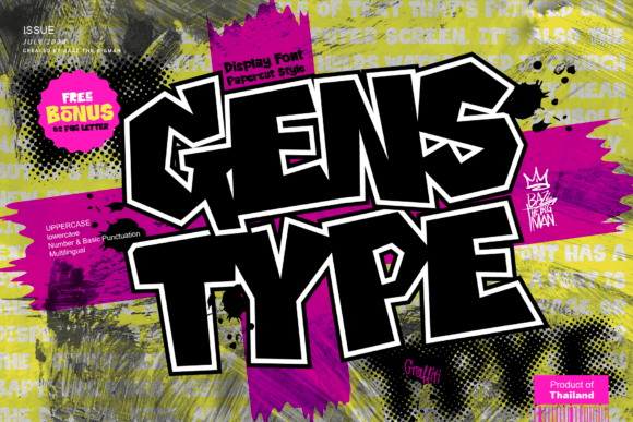Gens Type: A Playful Display Font for Dynamic Digital Campaigns