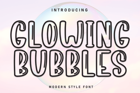 Glowing Bubbles: A Font for Visual Impact