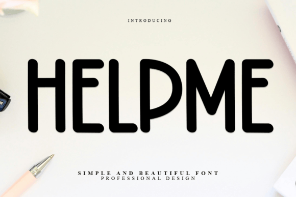 Helpme: A Modern Display Font for Web Designers