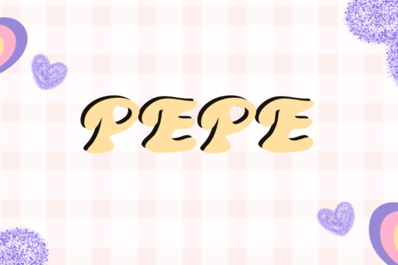 Pepe: A Display Font for Editorial Expression