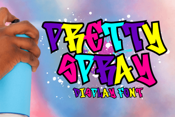 Pretty Spray Display Font for Creative Crafters