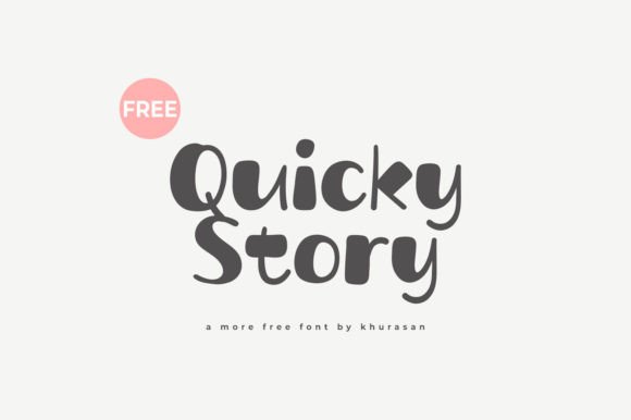 Quicky Story: A Delightful Display Font for Editorial Design