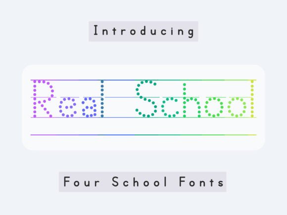 Real School Font for Handmade Creators