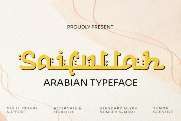 Saifullah: A Timeless Display Font for Crafters and Designers