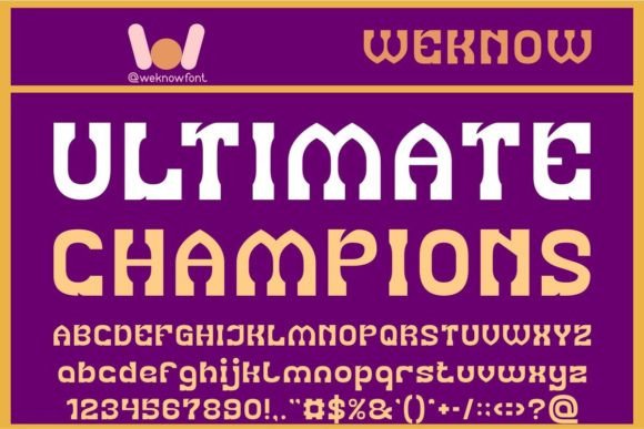 Ultimate Champions: The Font That Elevates Your Brand